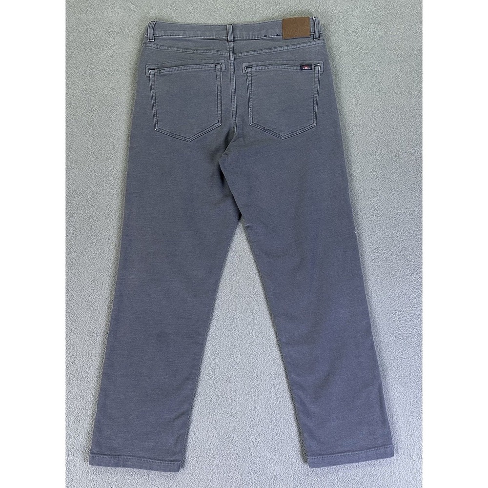 Faherty Pants Mens 31x26 Grey Stretch Terry 5 Pocket Vintage Wash Minimalist - Picture 3 of 11